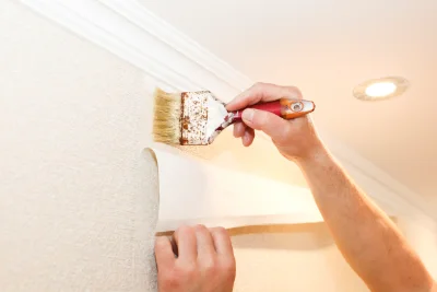Pose de papier peint à Pennautier — revêtements muraux et toiles de verre
